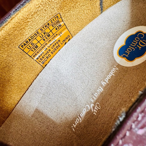 Dr Comfort Paradise Mary Jane Women's 12 Burgundy Leather Orthopedic Shoes - Picture 9 of 9